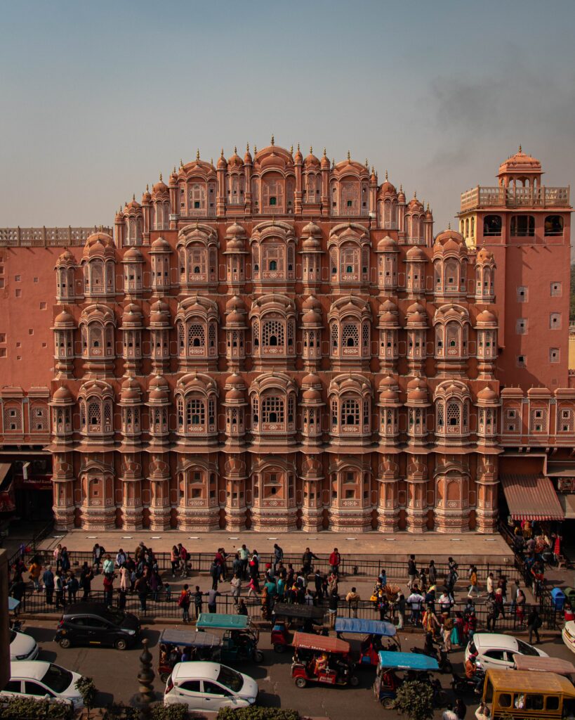 A group of Muslim Travelers in Jaipur during a customized Halal-friendly India tour.