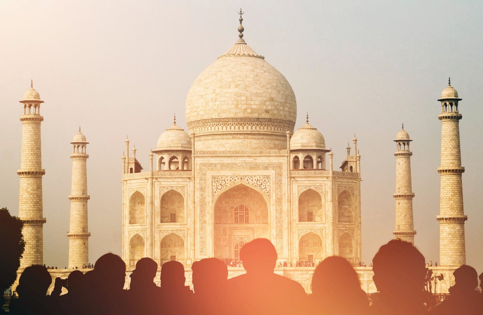 Muslim family visiting Taj Mahal on Halal-friendly Golden Triangle tour India