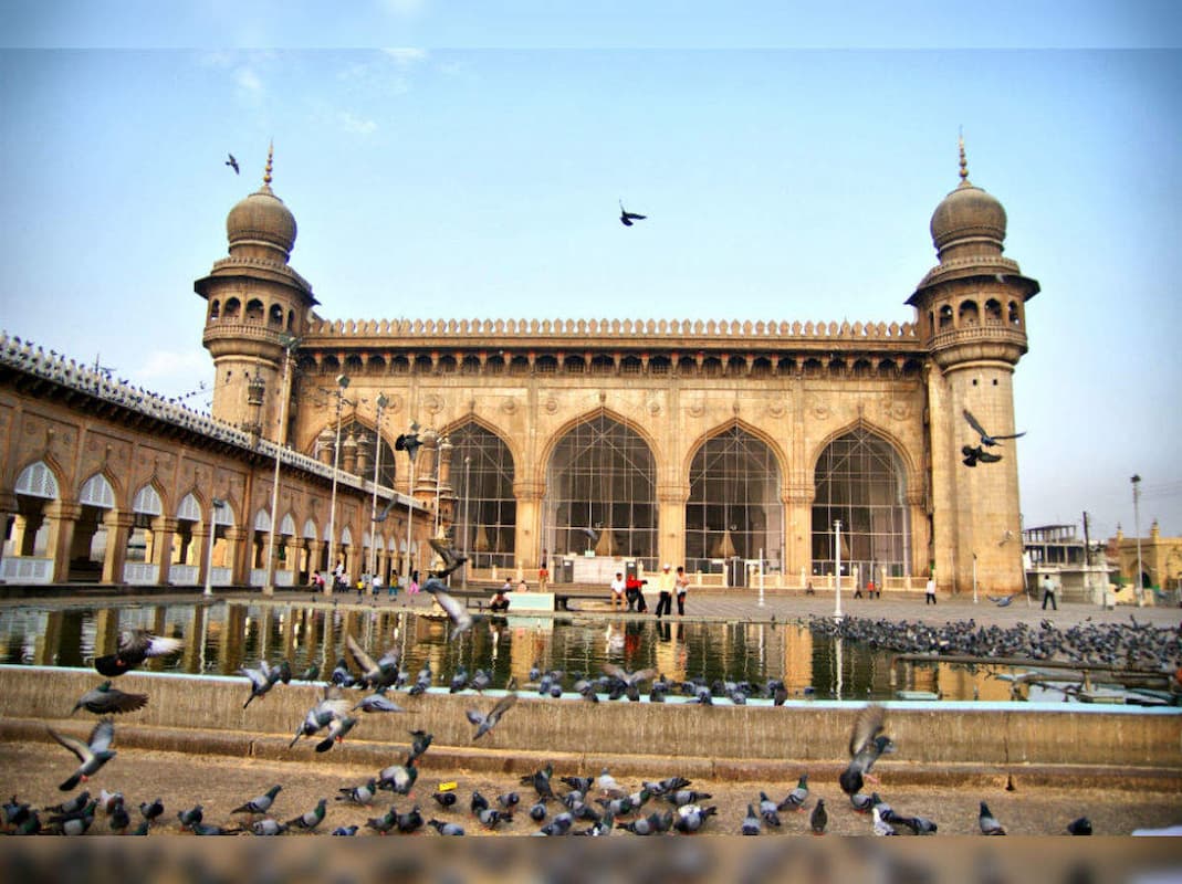 Mecca Masjid in Hyderabad, built with stones brought from Makkah, a landmark of Deccan Islamic heritage