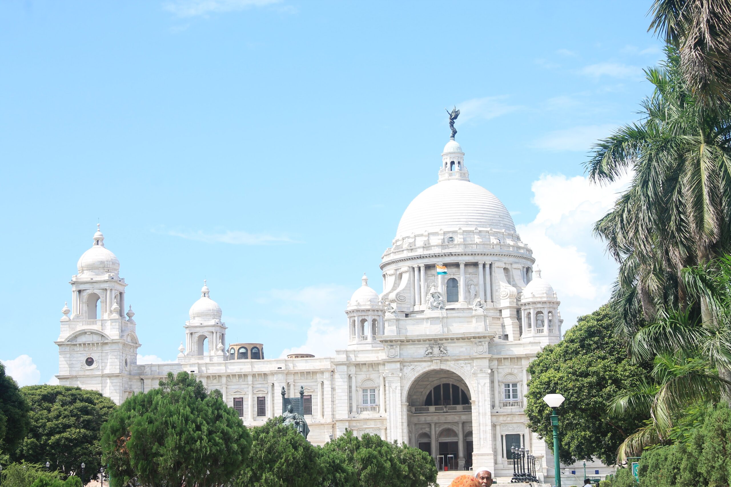 Halal holidays in Kolkata city skyline with Victoria Memorial
