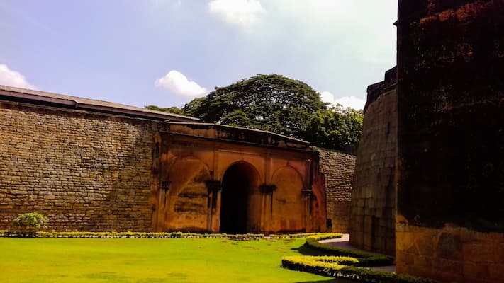 Bangalore Fort, expanded by Hyder Ali and Tipu Sultan, a symbol of the city's layered history
