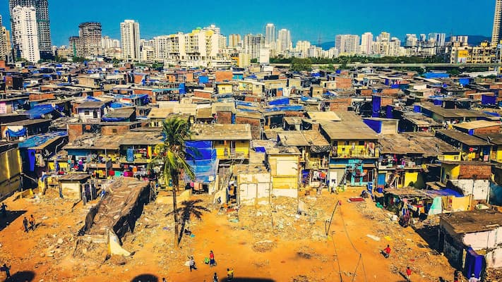 Dharavi's vibrant streets, home to a thriving community and Mumbai's first mosque, built in 1887