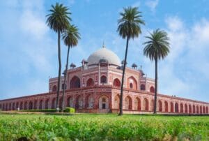 The 42.5-meter dome of Humayun's Tomb Delhi, a masterpiece of Mughal architectural design