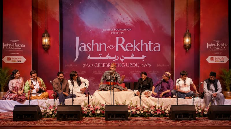 Jashn-e-Rekhta, the world's largest Urdu literary festival, celebrating Delhi's Islamic cultural heritage