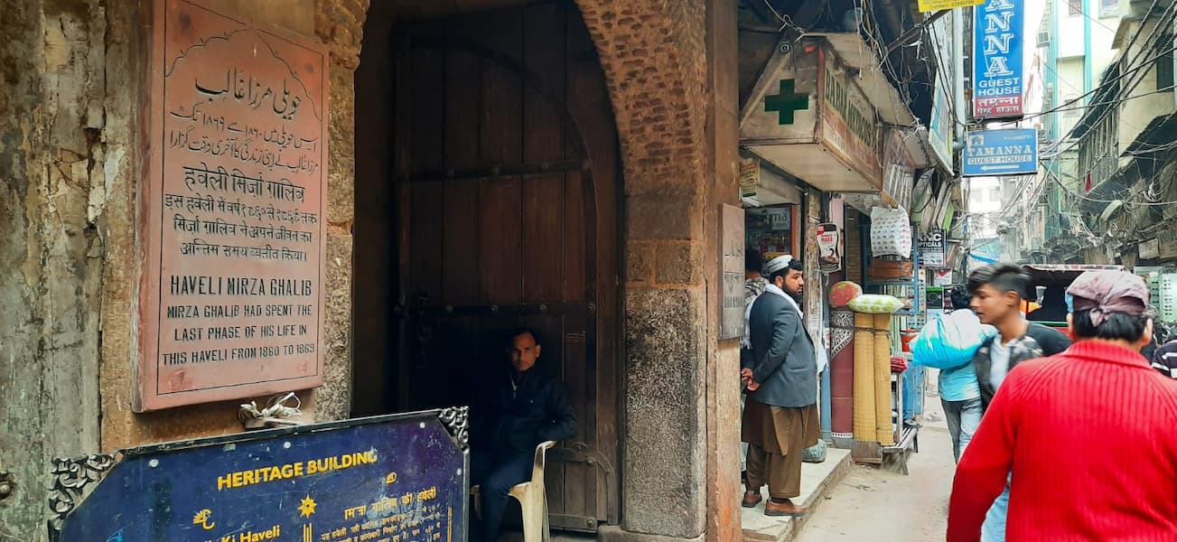 Haveli Mirza Ghalib in Ballimaran, the preserved home of the celebrated Urdu poet