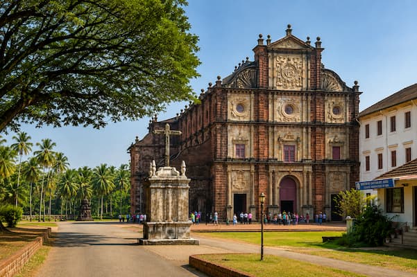 Historic Portuguese-era architecture in Old Goa, the 'Rome of the East