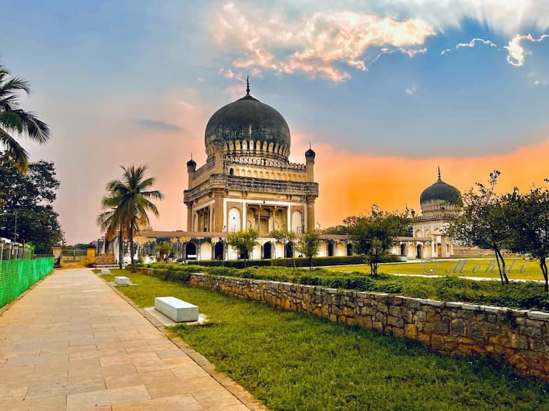 Qutb Shahi Tombs' Persian-Indo-Islamic architecture in Hyderabad's royal necropolis