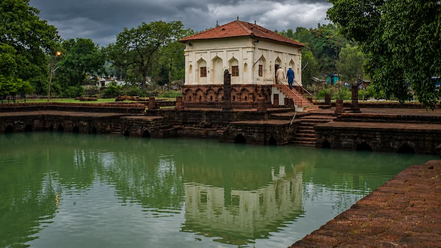 Safa Masjid, a 16th-century mosque built by the Sultan of Bijapur, in Goa