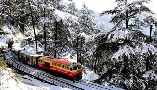 The Kalka-Shimla toy train, featured in a Halal-friendly Shimla destination guide