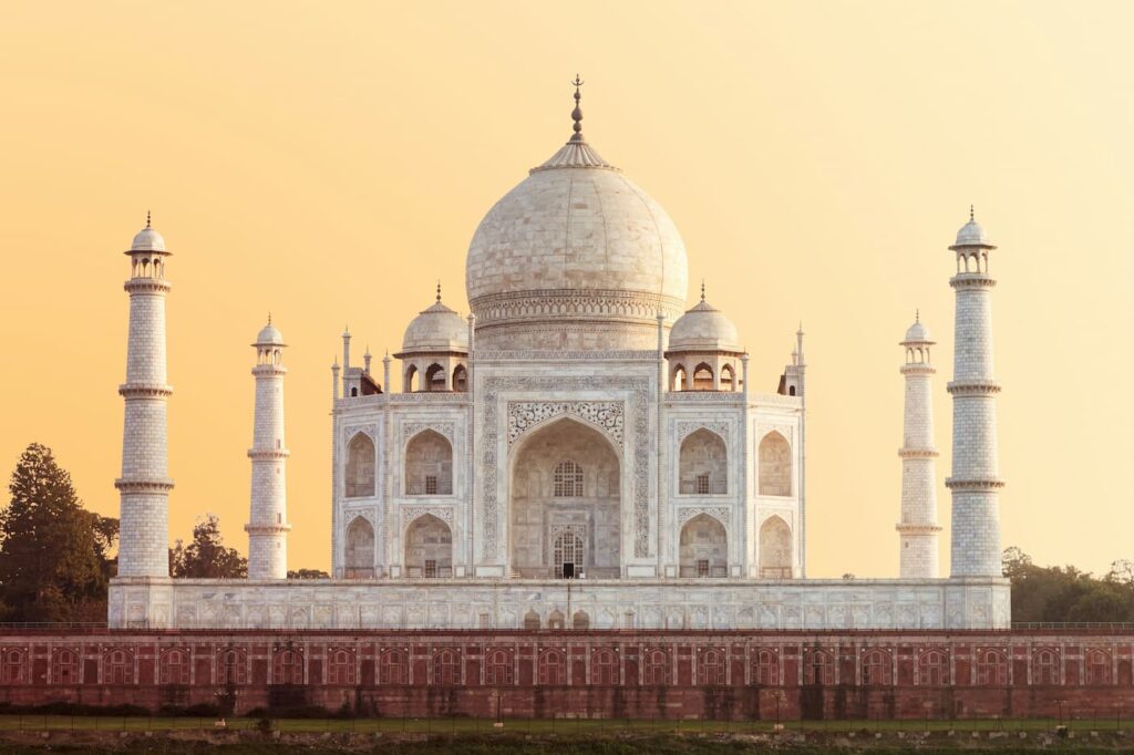 The Taj Mahal's marble inlay craftsmanship, a highlight of India's Islamic heritage tours
