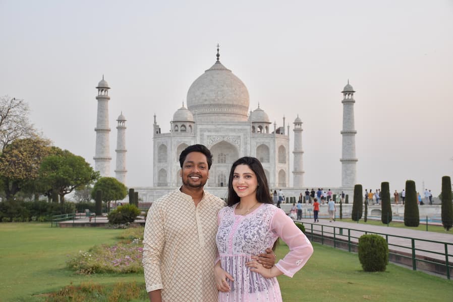 The Taj Mahal in Agra, a highlight of Muslim-friendly travel across India