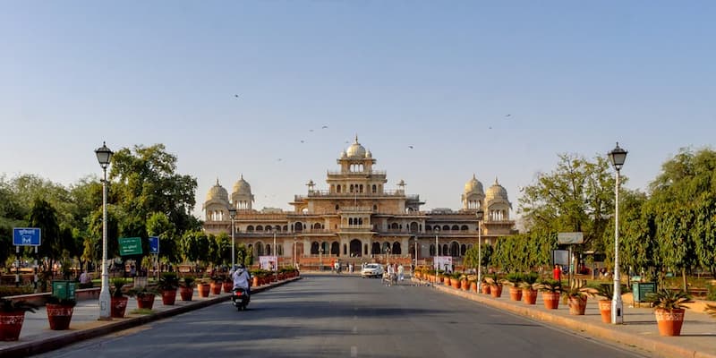 Albert Hall Museum's Indo-Saracenic architecture in Jaipur, home to a rare Egyptian mummy