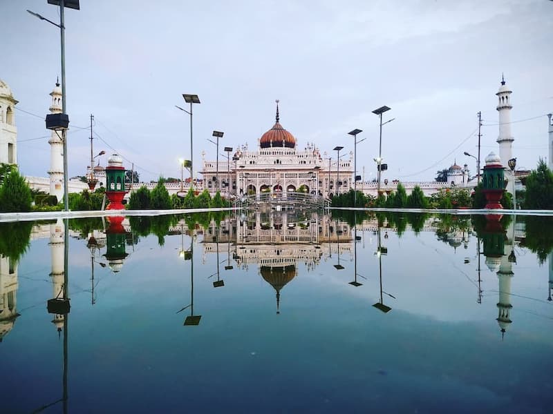 The golden dome and chandeliers of Chota Imambara, Lucknow's "Palace of Lights"