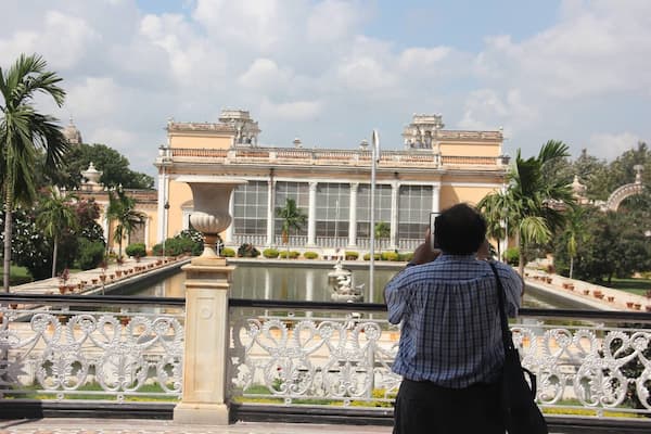 The exterior of Chowmahalla Palace, the four-palace complex of the Nizams in Hyderabad City of Nizams