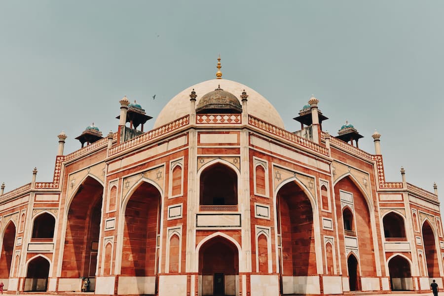 Humayun's Tomb, a UNESCO World Heritage Site and inspiration for the Taj Mahal, on this Muslim-Friendly Golden Triangle Tour