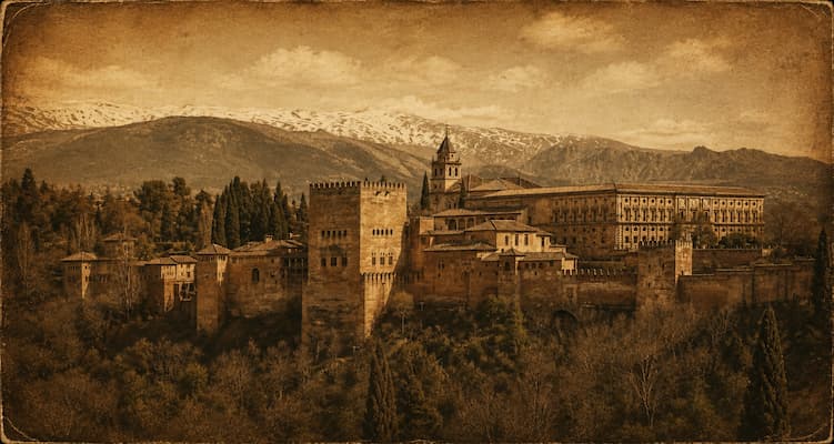 An Islamic cultural center in Al-Andalus, Spain, where Sufism flourished alongside science and philosophy