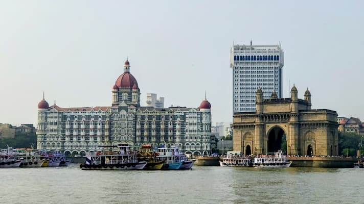 Muslim family visiting the Gateway of India, Mumbai
