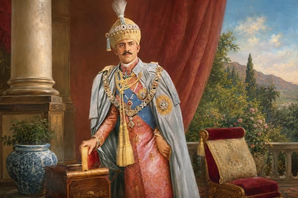 A portrait honoring the Nizam of Hyderabad, whose legacy shapes the Islamic heritage of India
