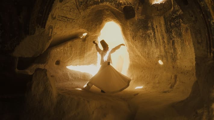 The Whirling Dervishes of Rumi's Mevlevi Order, a UNESCO-recognized Sufi tradition
