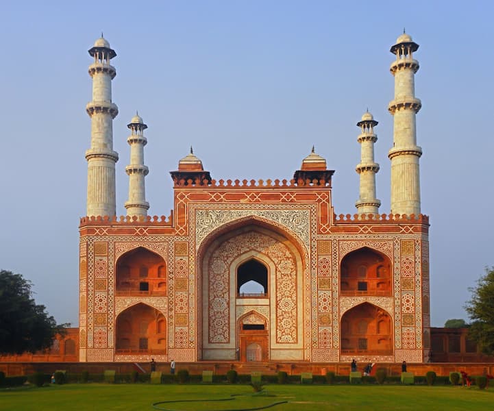 Emperor Akbar's tomb at Sikandra, a Day 4 highlight of this Mughal Safari Tour