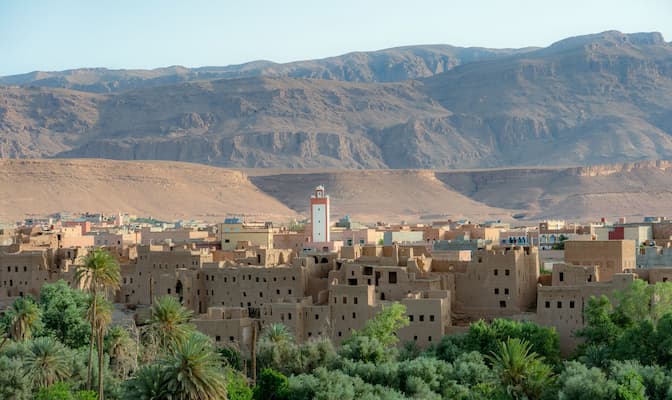 A traditional Sufi cultural center in Marrakesh, Morocco, reflecting North Africa's rich Sufi heritage