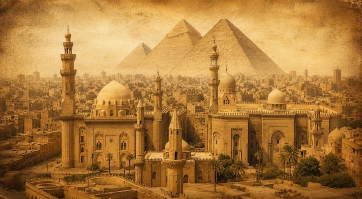 A historic Sufi khanqah in Cairo, Egypt, a center of spiritual instruction during Sufism's golden age